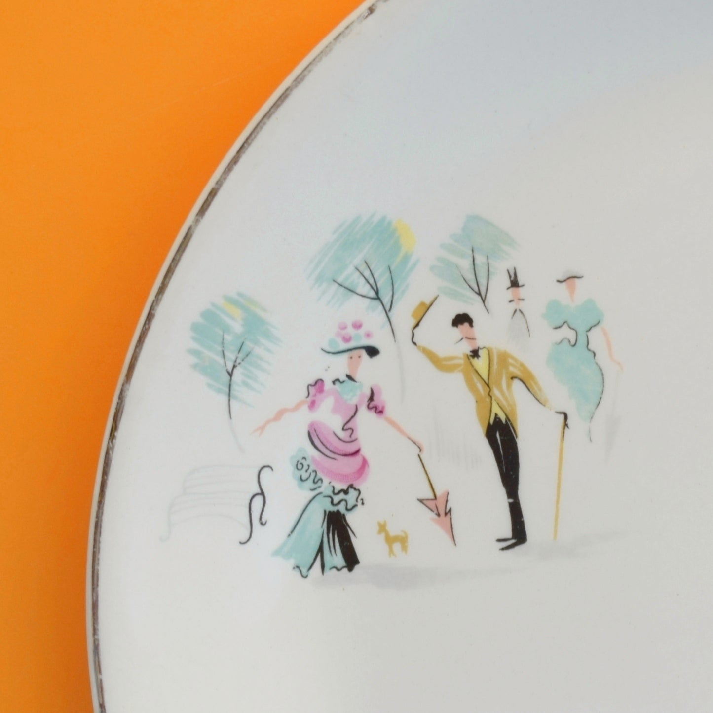 Vintage 1950s Kitsch Alfred Meakin - Gay Ninety's