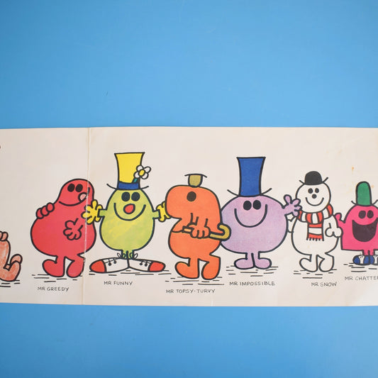 Vintage 1970s Mr Men Wall Frieze