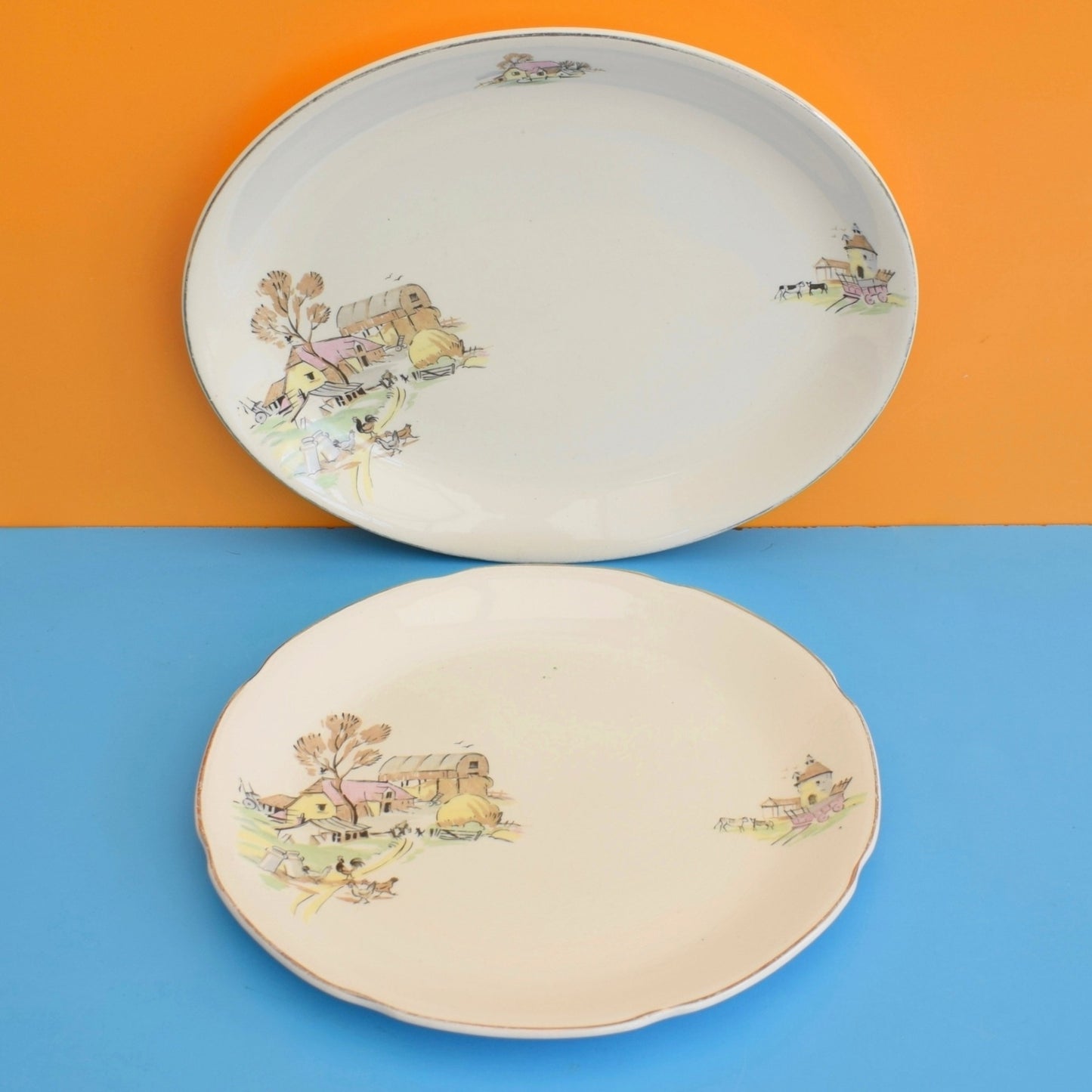 Vintage 1950s Kitsch Alfred Meakin - Down On The Farm