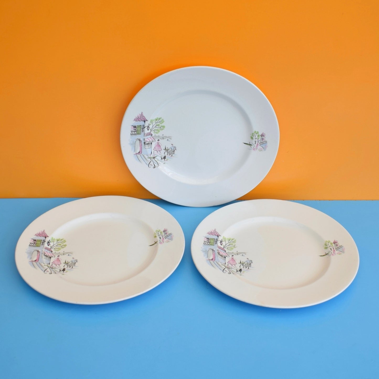 Vintage 1950s Kitsch Alfred Meakin - Down By The Seine