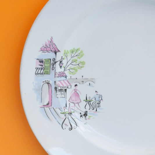 Vintage 1950s Kitsch Alfred Meakin - Down By The Seine