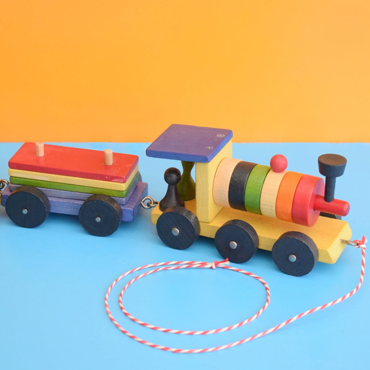 Vintage 1960s Wooden Train - Tofa- Boxed