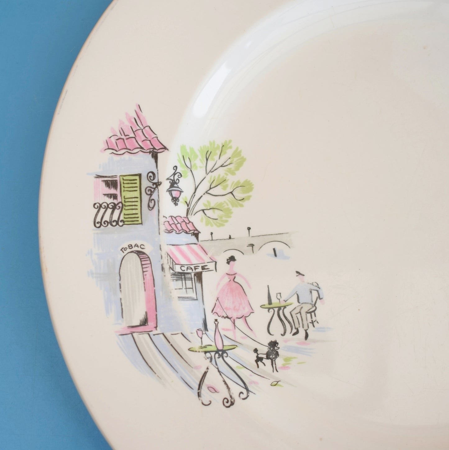 Vintage 1950s Kitsch Alfred Meakin - Down By The Seine