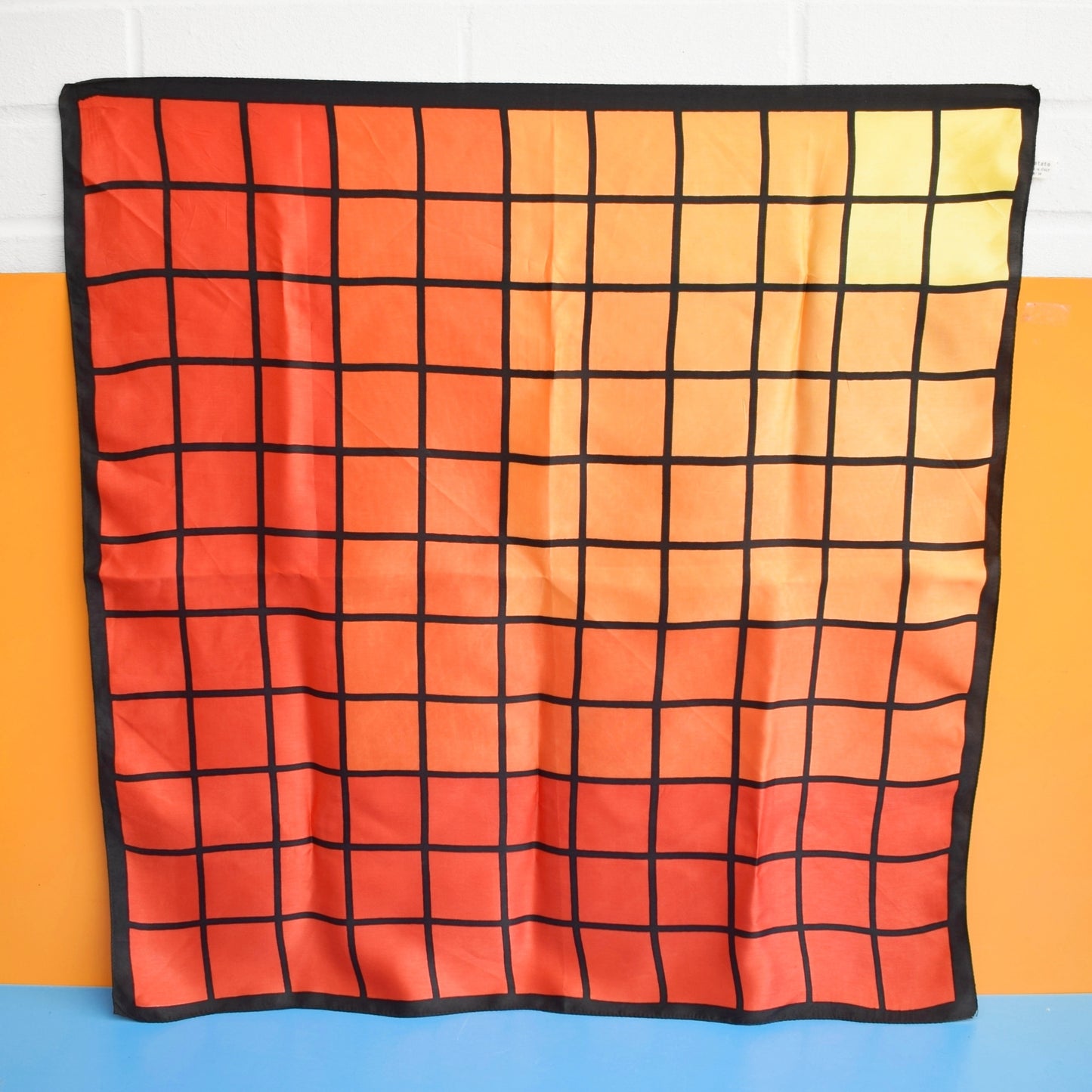 Vintage 1970s Scarves - Orange / Black, Green - Italian by Vintage