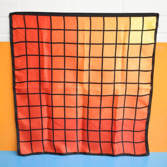 Vintage 1970s Scarves - Orange / Black, Green - Italian by Vintage