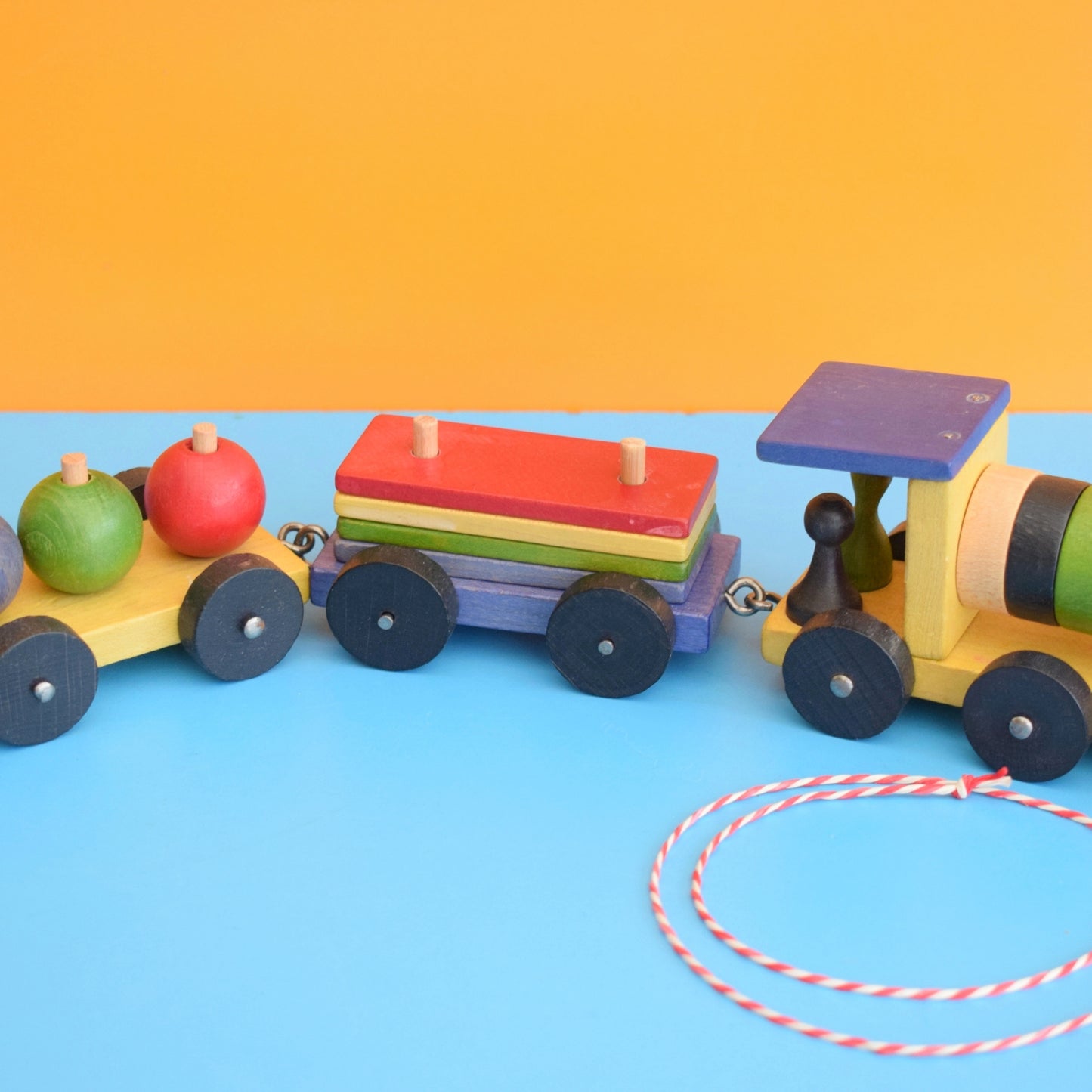 Vintage 1960s Wooden Train - Tofa- Boxed