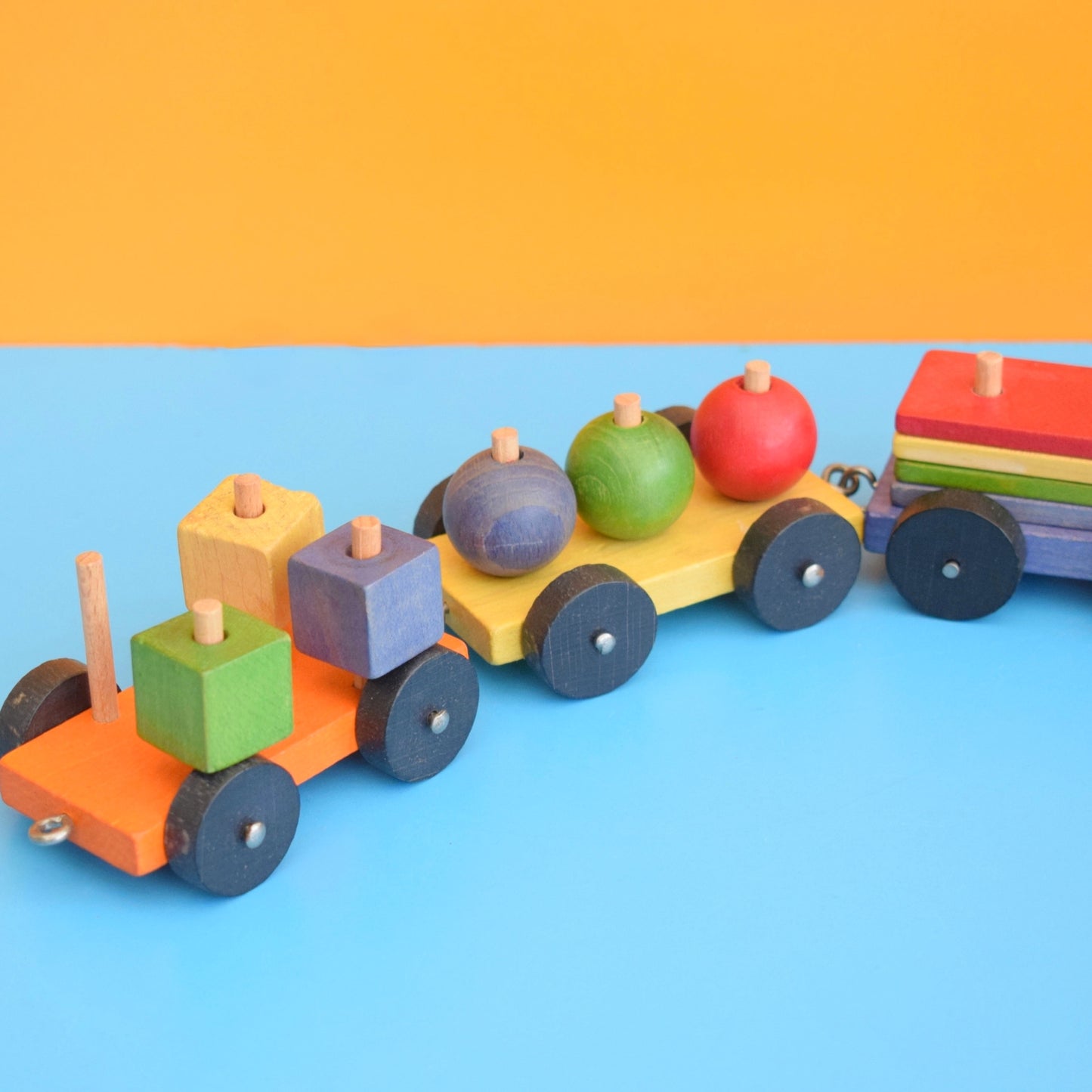 Vintage 1960s Wooden Train - Tofa- Boxed