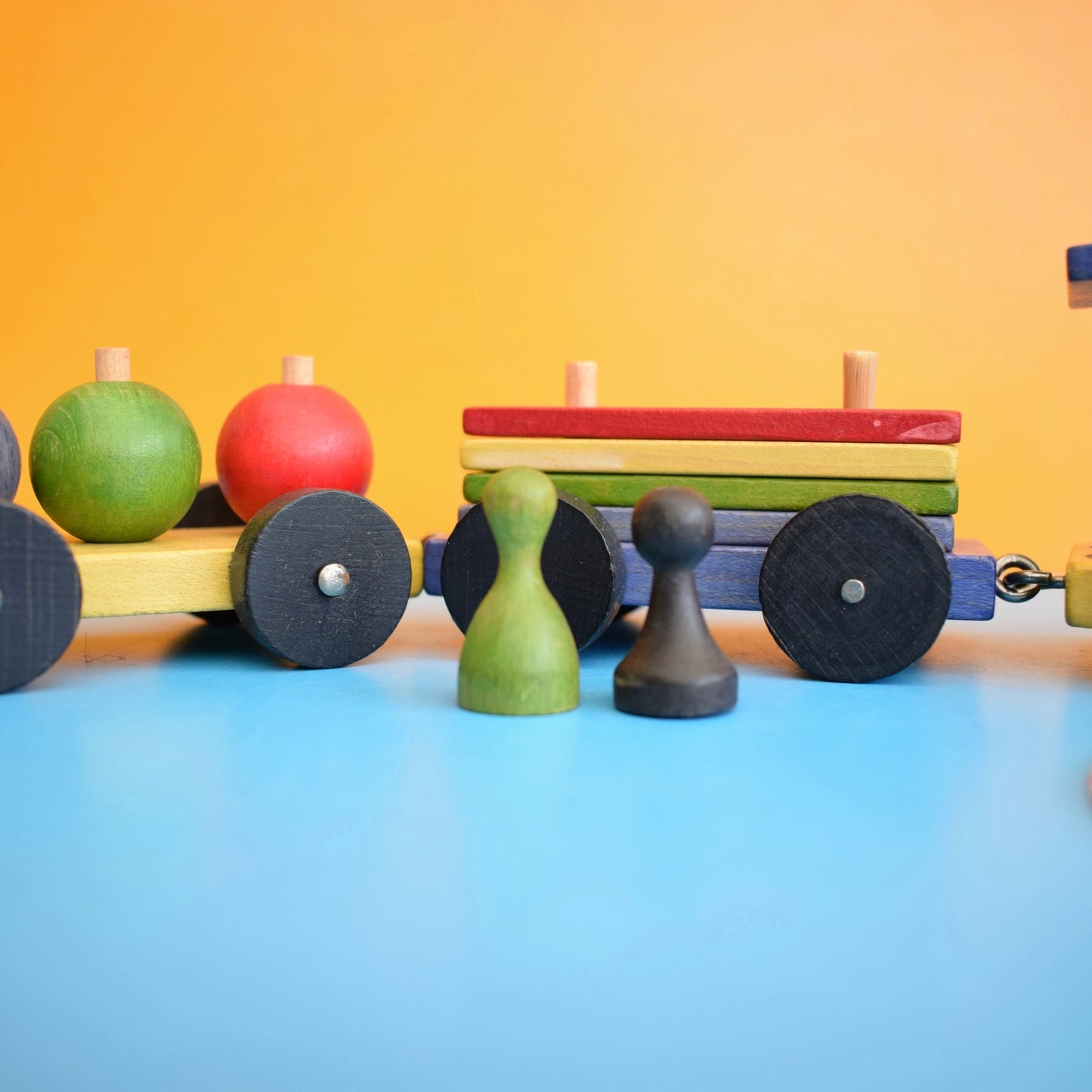 Vintage 1960s Wooden Train - Tofa- Boxed