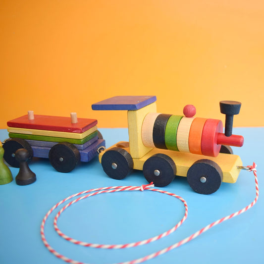 Vintage 1960s Wooden Train - Tofa- Boxed