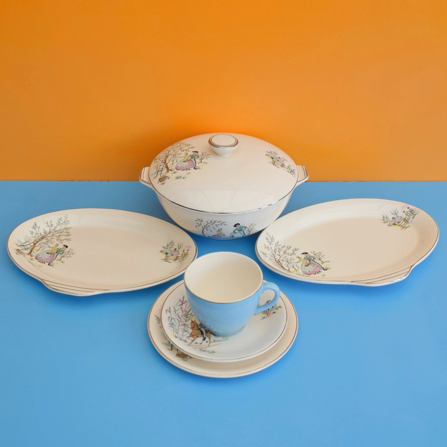 Vintage 1950s Kitsch Alfred Meakin - Oklahoma