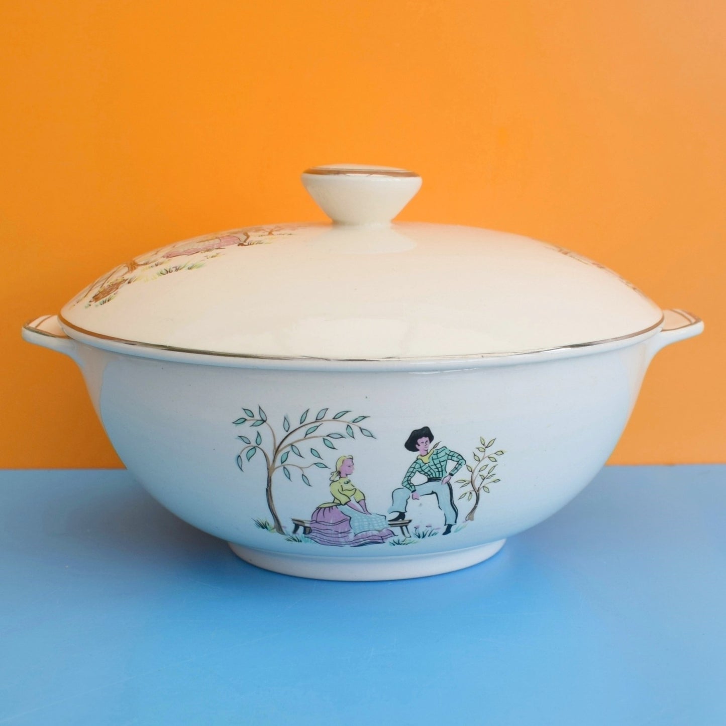 Vintage 1950s Kitsch Alfred Meakin - Oklahoma