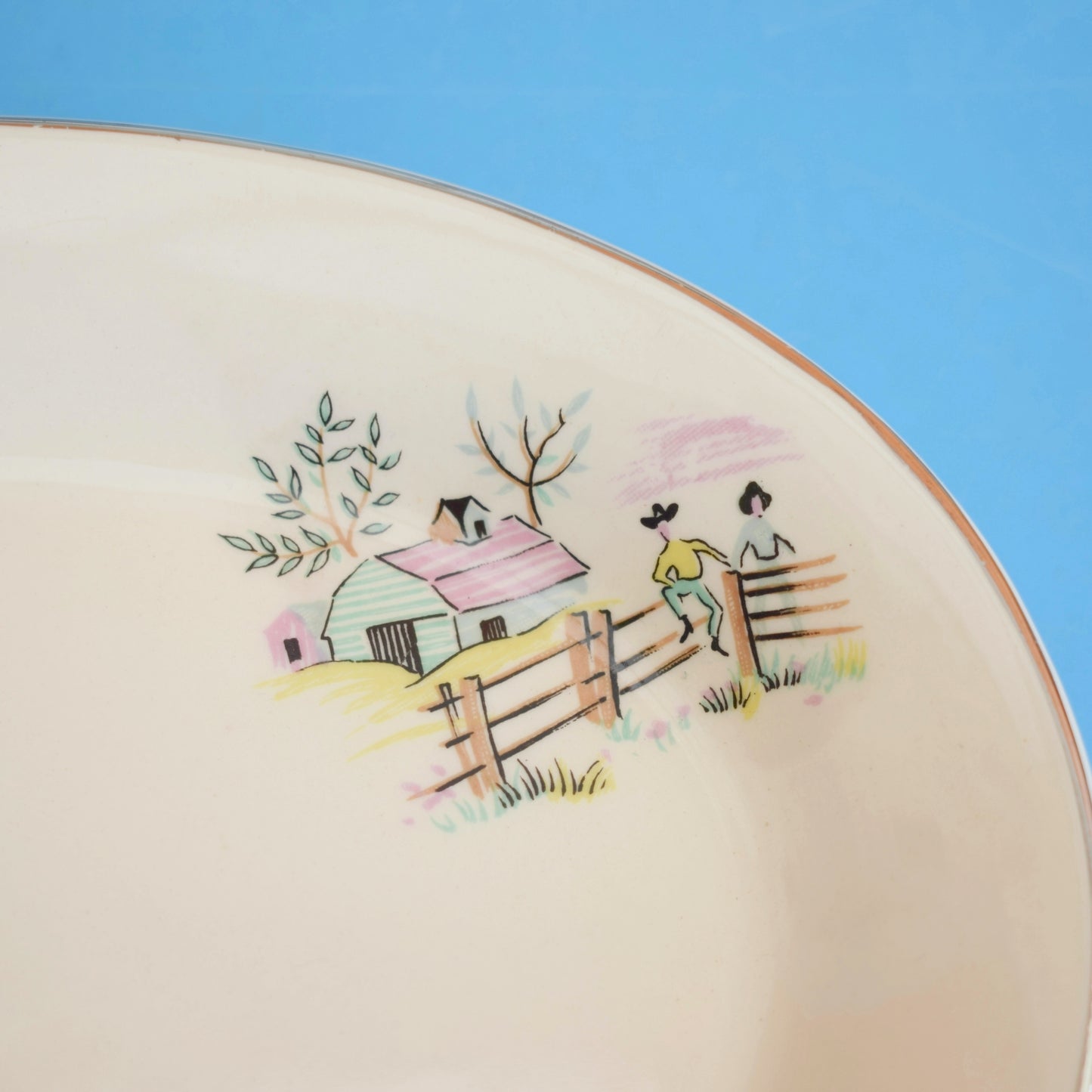 Vintage 1950s Kitsch Alfred Meakin - Oklahoma