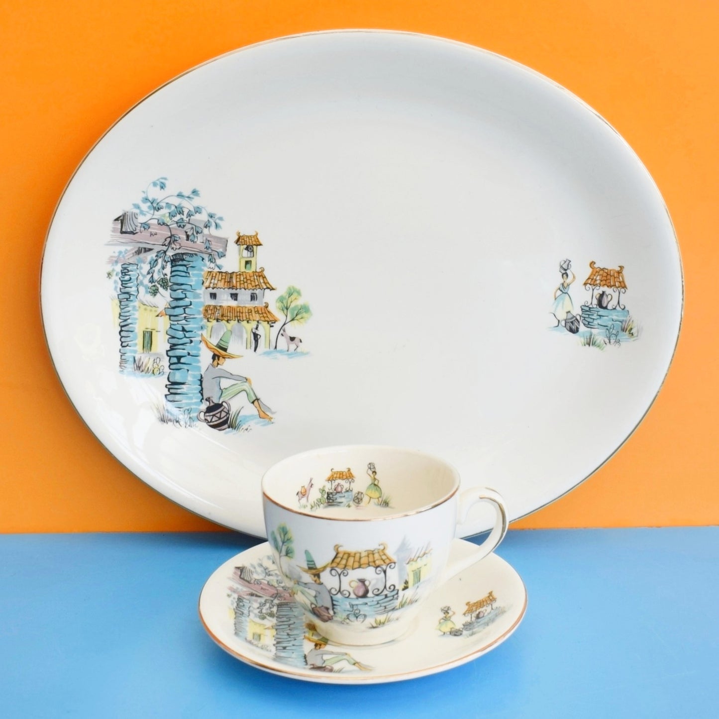 Vintage 1950s Kitsch Alfred Meakin - Siesta by Vintage