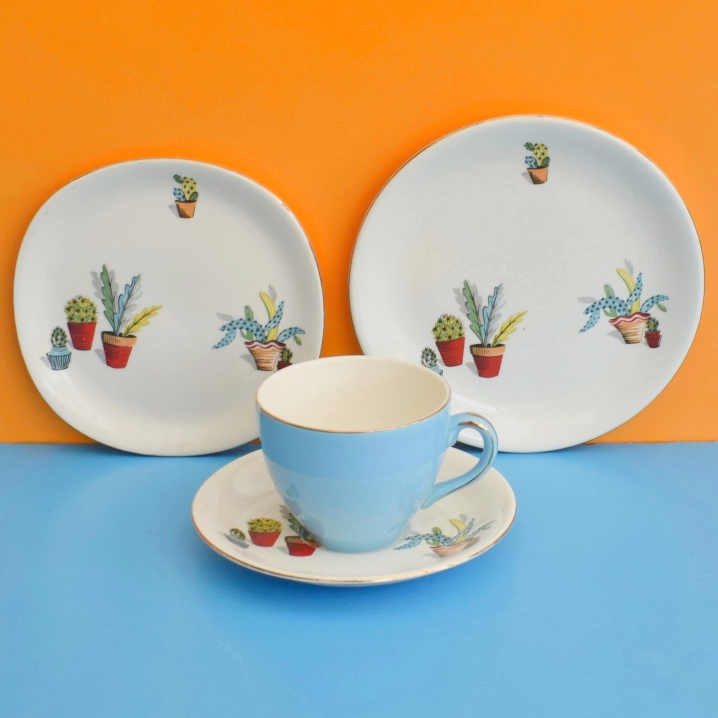 Vintage 1950s Kitsch Alfred Meakin - Cactus by Vintage