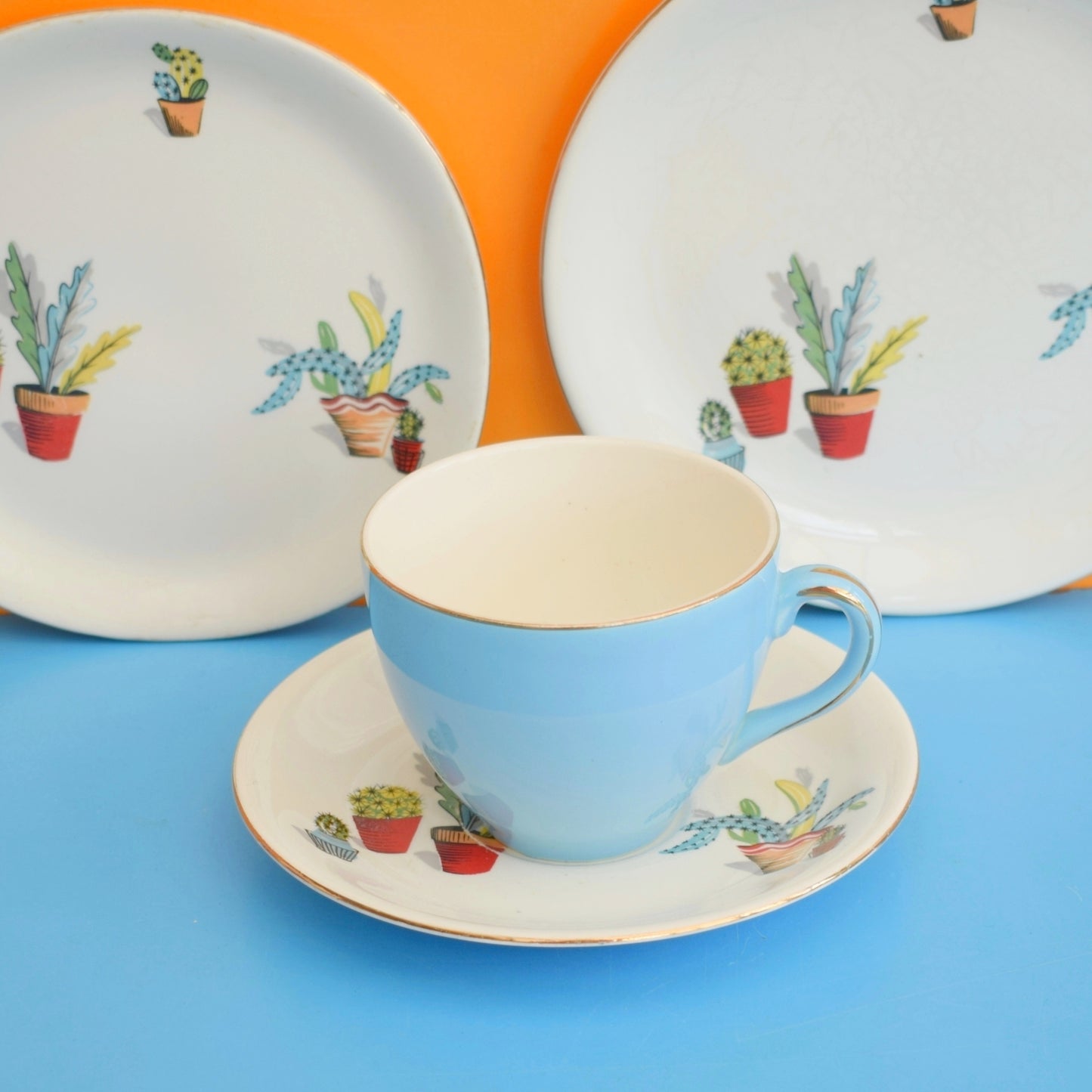 Vintage 1950s Kitsch Alfred Meakin - Cactus by Vintage