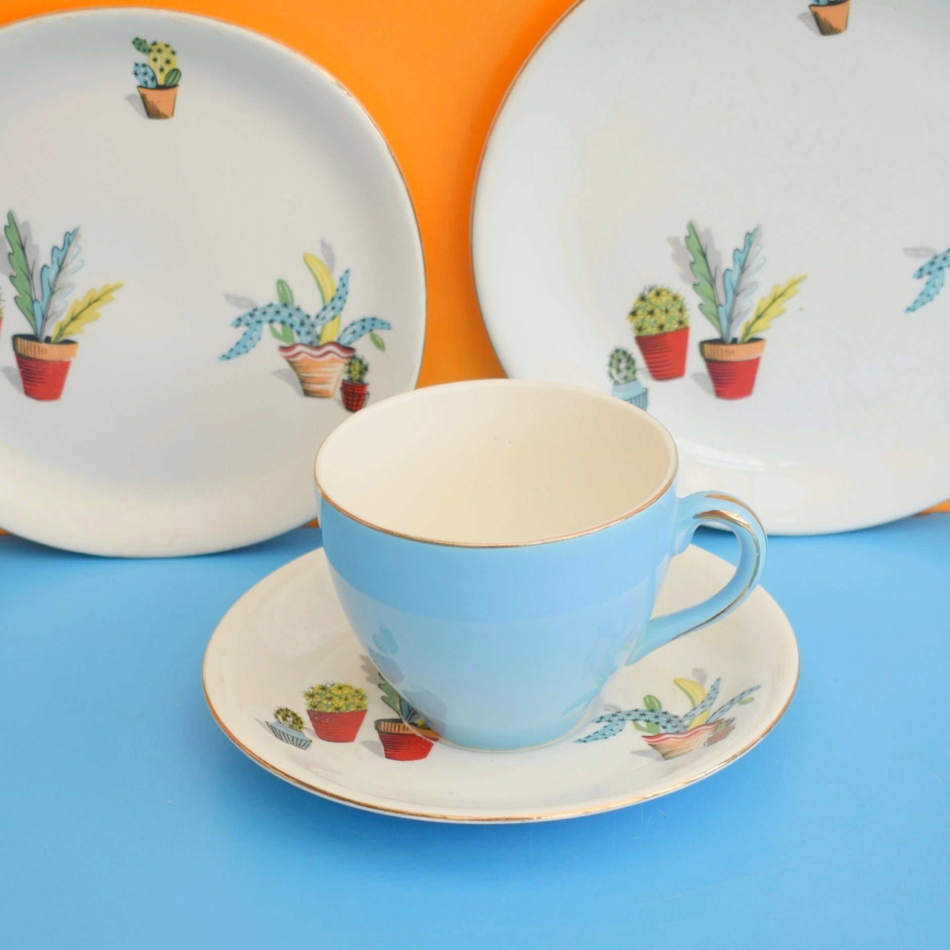 Vintage 1950s Kitsch Alfred Meakin - Cactus by Vintage
