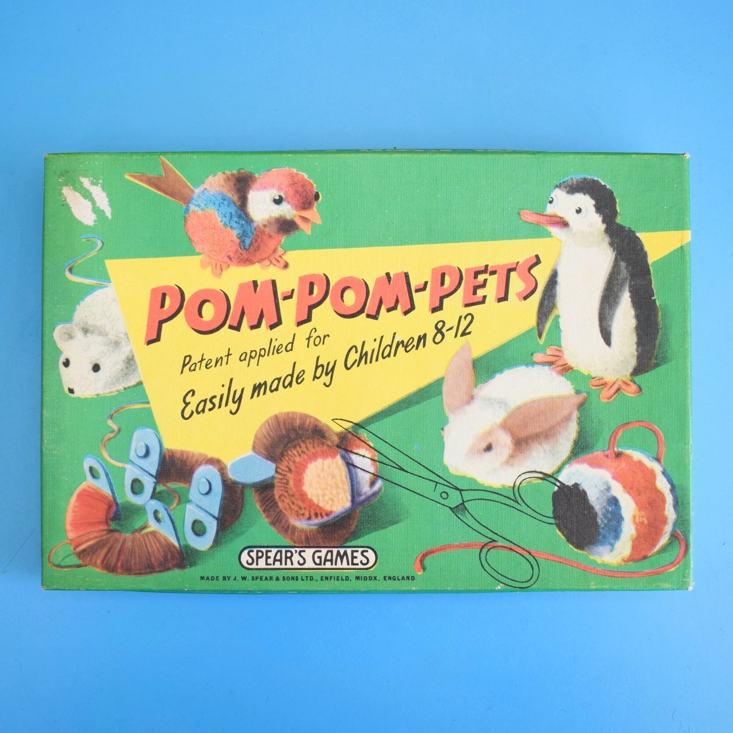 Vintage 1960s Pom Pom Pets Craft Kit - Spear's Game
