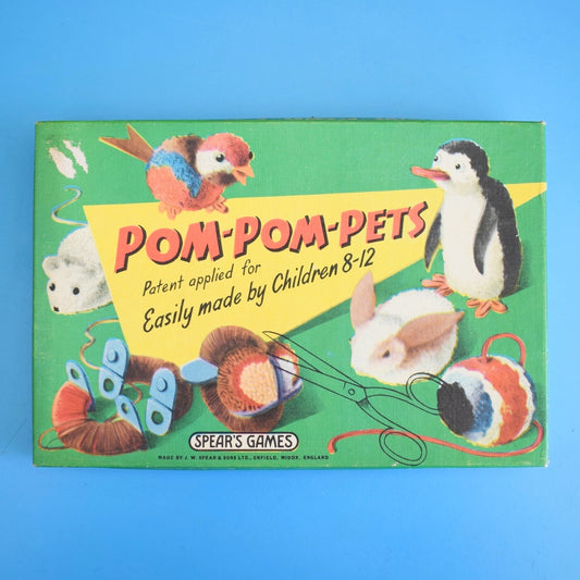 Vintage 1960s Pom Pom Pets Craft Kit - Spear's Game