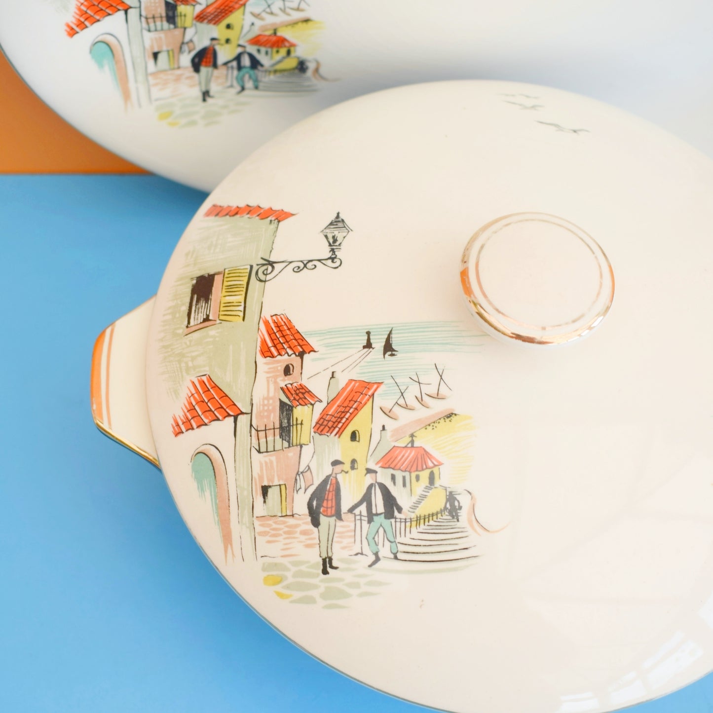 Vintage 1950s Kitsch Alfred Meakin - Fishermans Cove