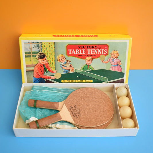 Vintage 1960s Table Tennis Set / Game