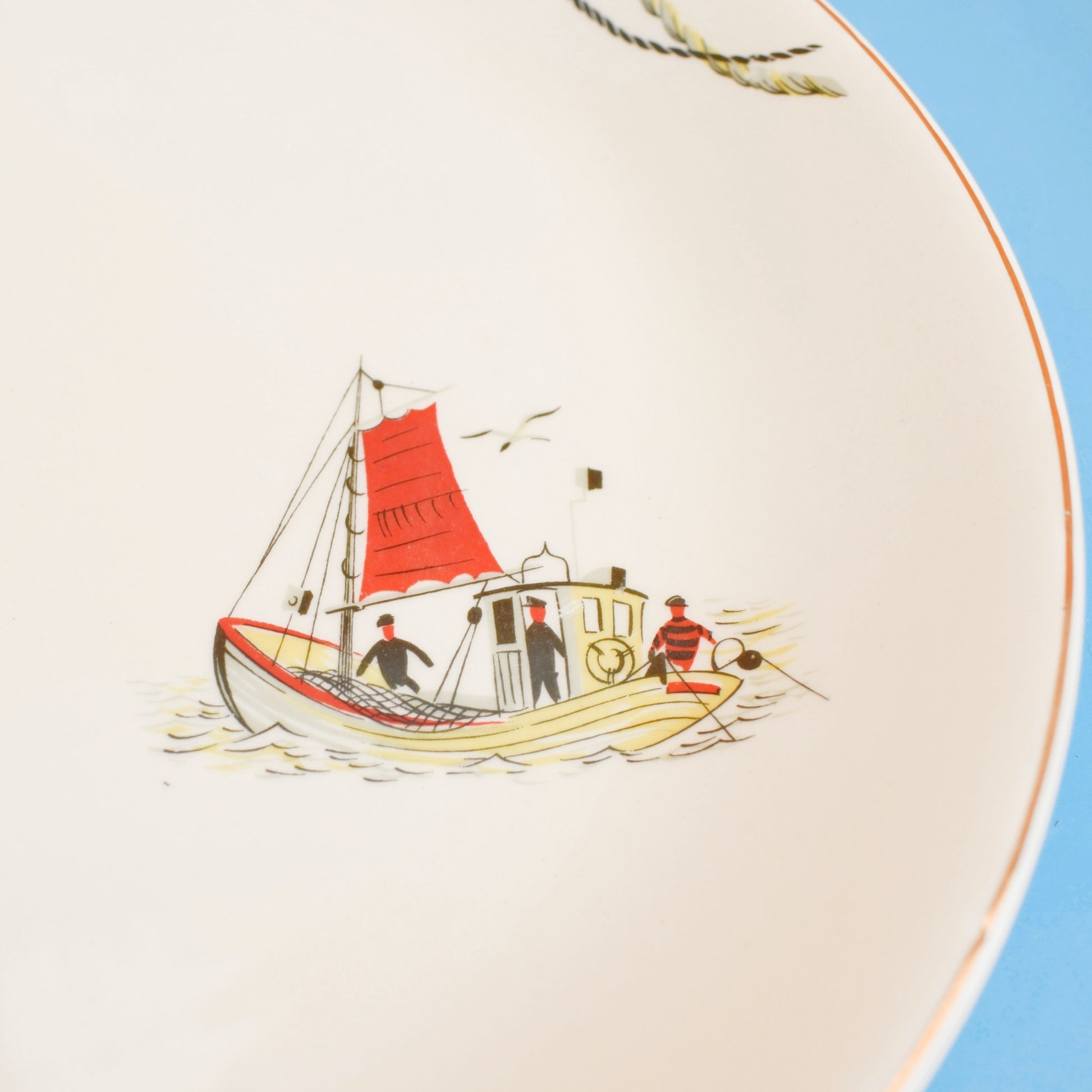 Vintage 1950s Kitsch Alfred Meakin Dinner Plates - St Ives by Vintage