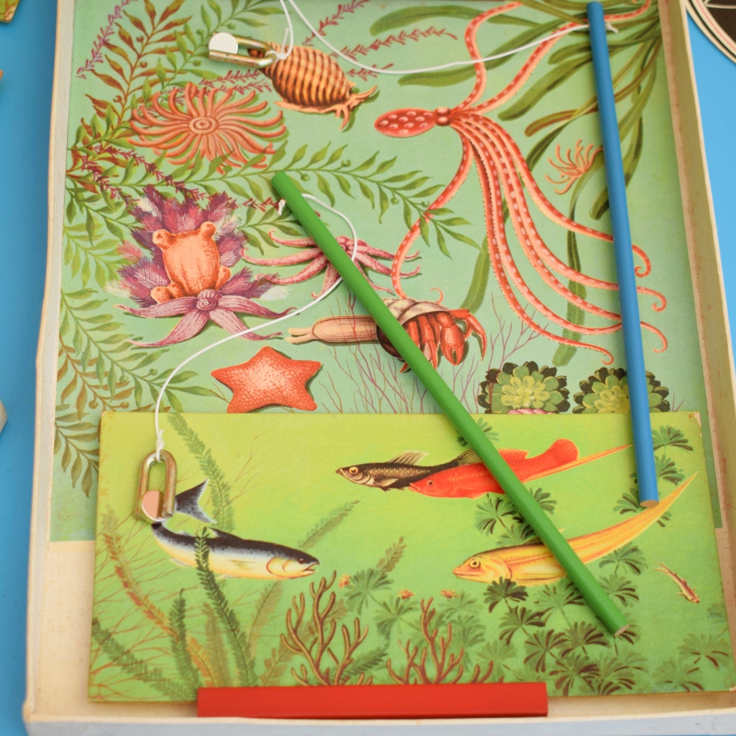 Vintage 1960s Magnetic Fishing Game - Hookey Game by Pineapple Retro