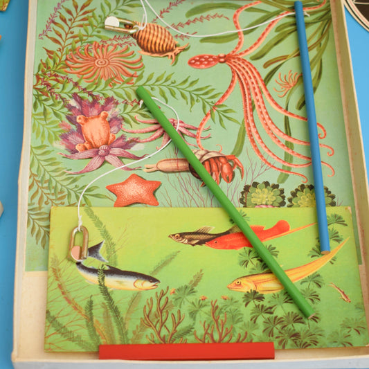 Vintage 1960s Magnetic Fishing Game - Hookey Game
