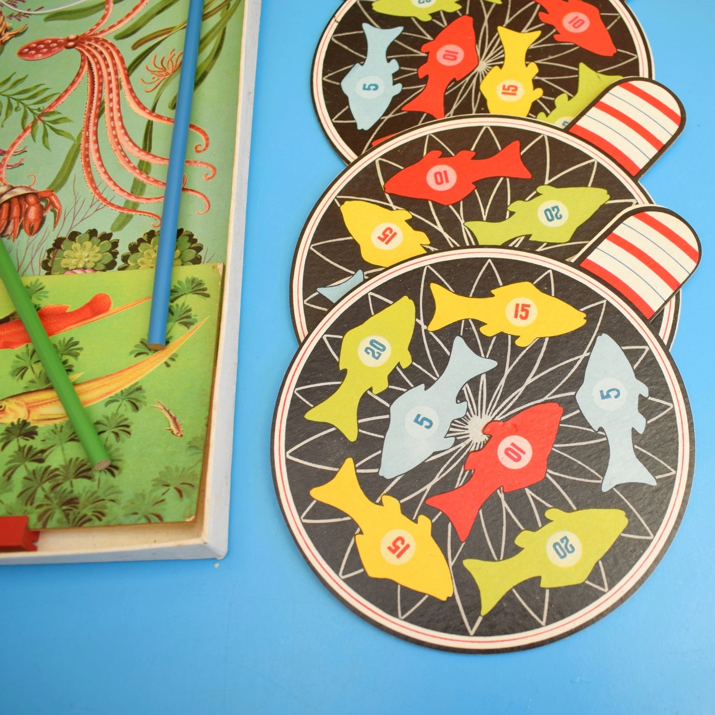 Vintage 1960s Magnetic Fishing Game - Hookey Game by Pineapple Retro