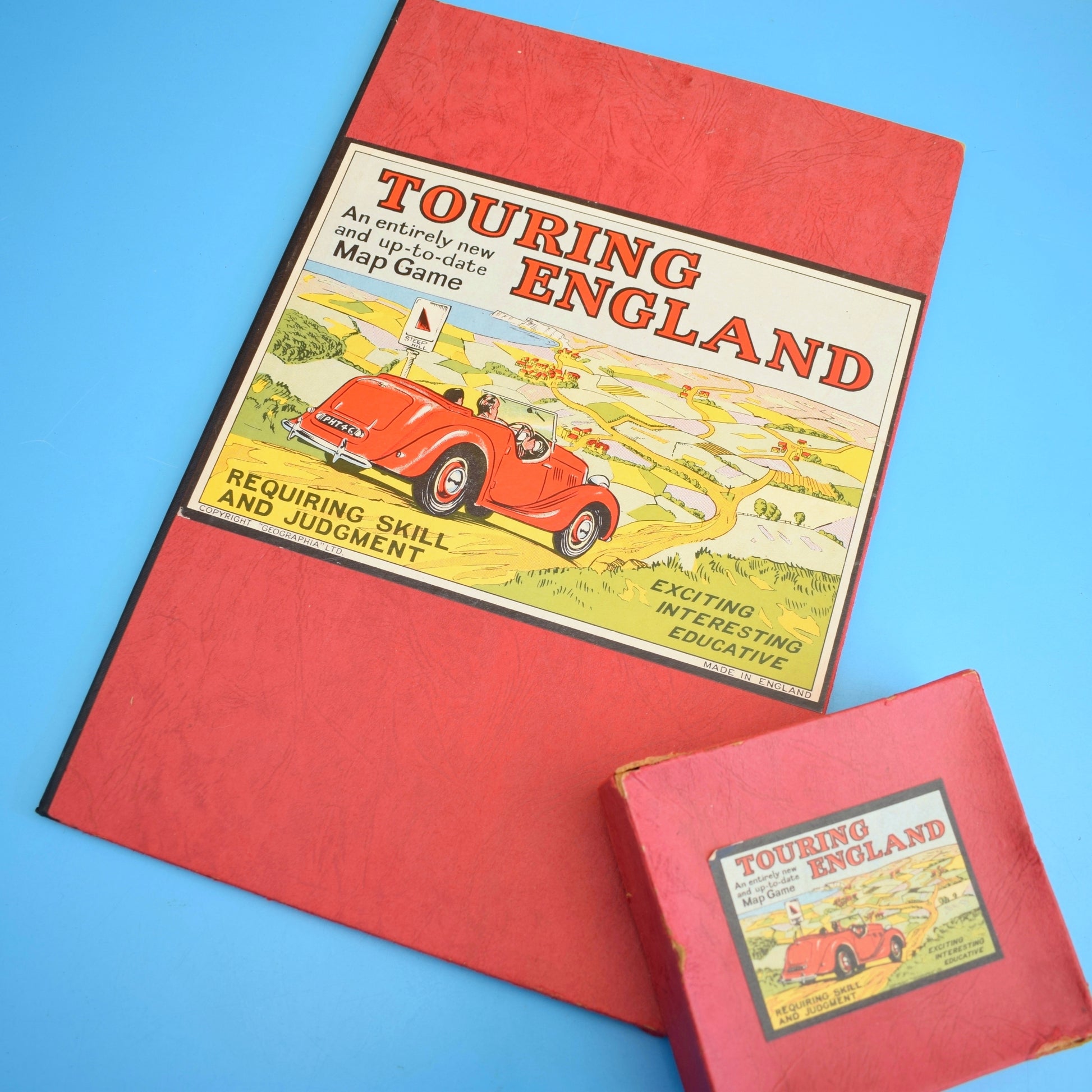 Vintage 1940s Touring England Motoring Game - Geographia Ltd by Pineapple Retro