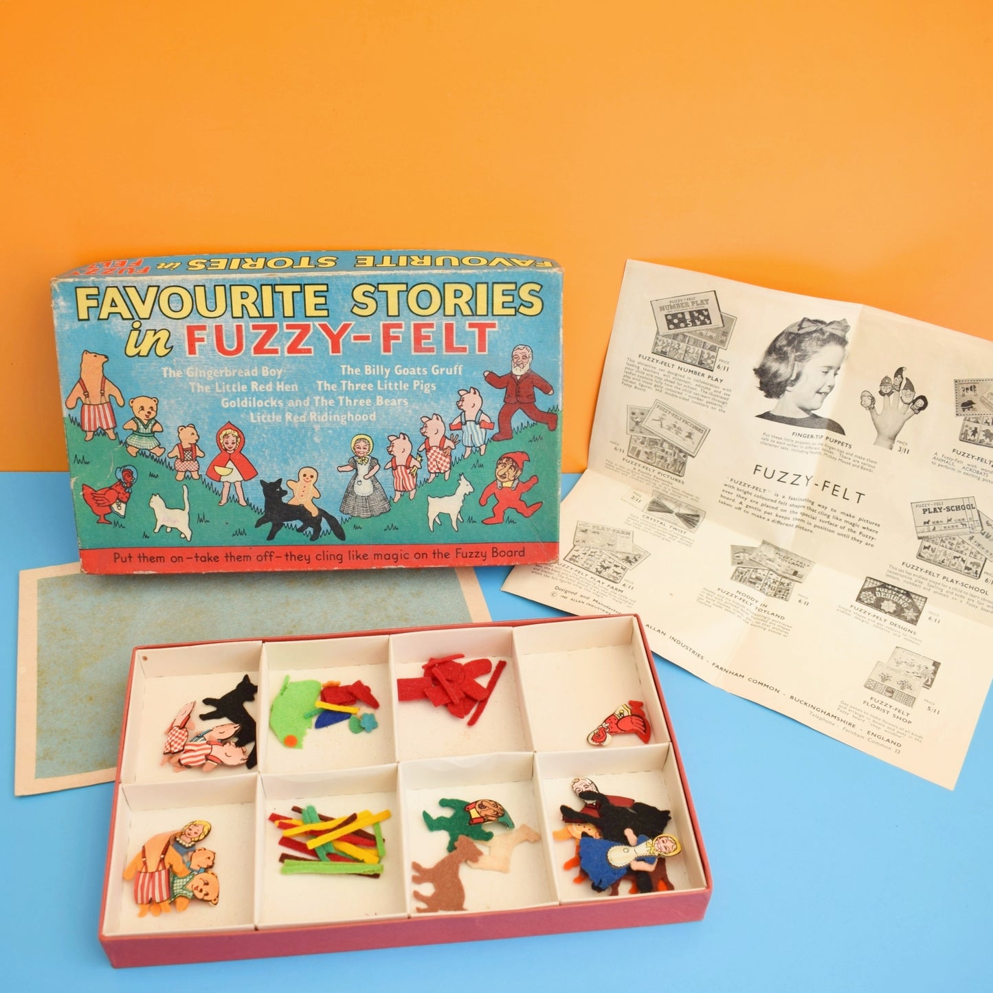 Vintage 1960s Fuzzy Felt - Favourite Stories by Pineapple Retro