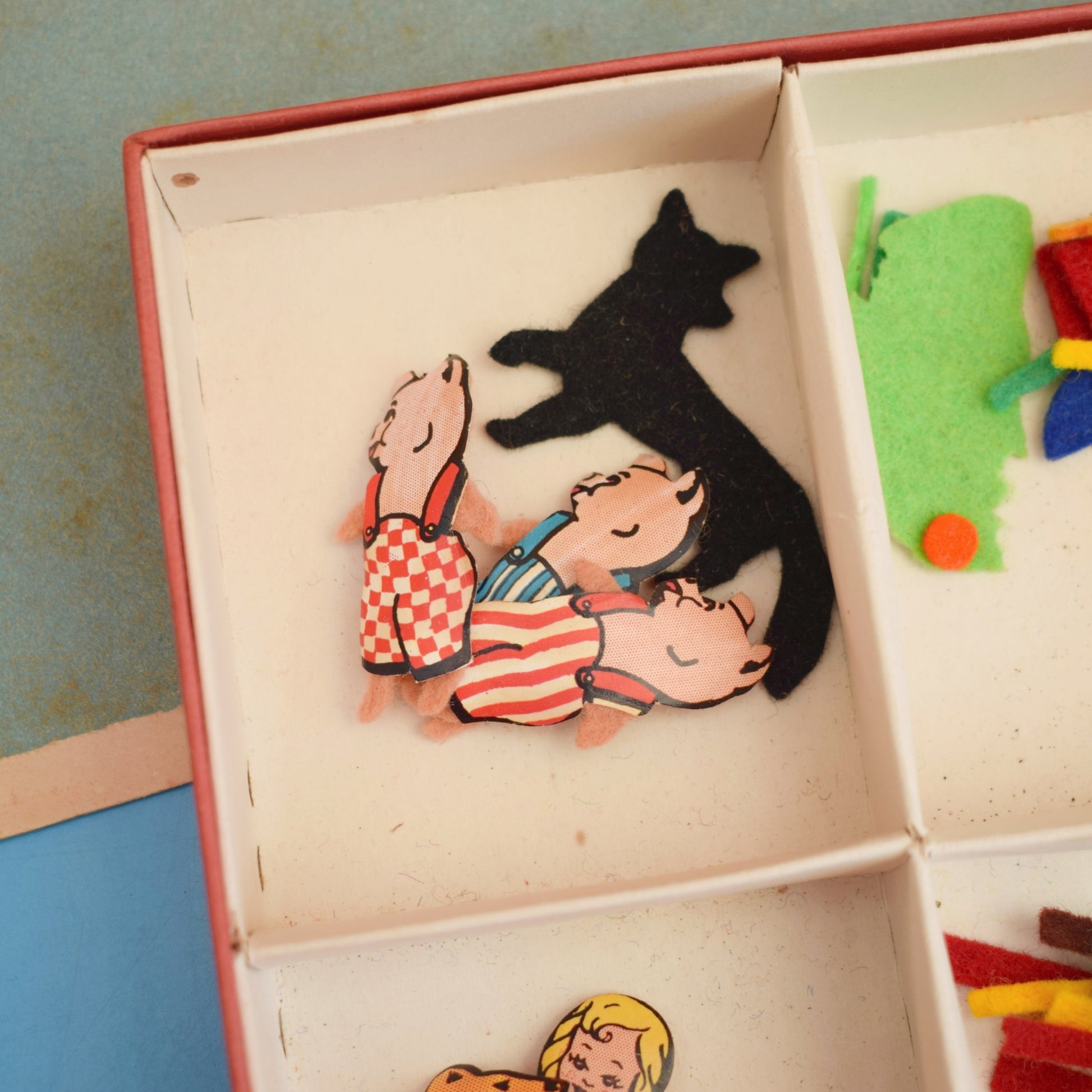Vintage 1960s Fuzzy Felt - Favourite Stories by Pineapple Retro