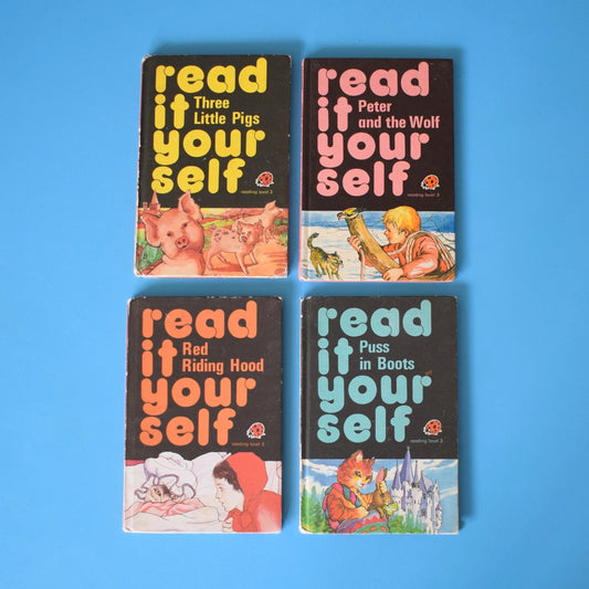 Vintage 1980s Ladybird Books - Read It Yourself - Level 3 x4 by Pineapple Retro