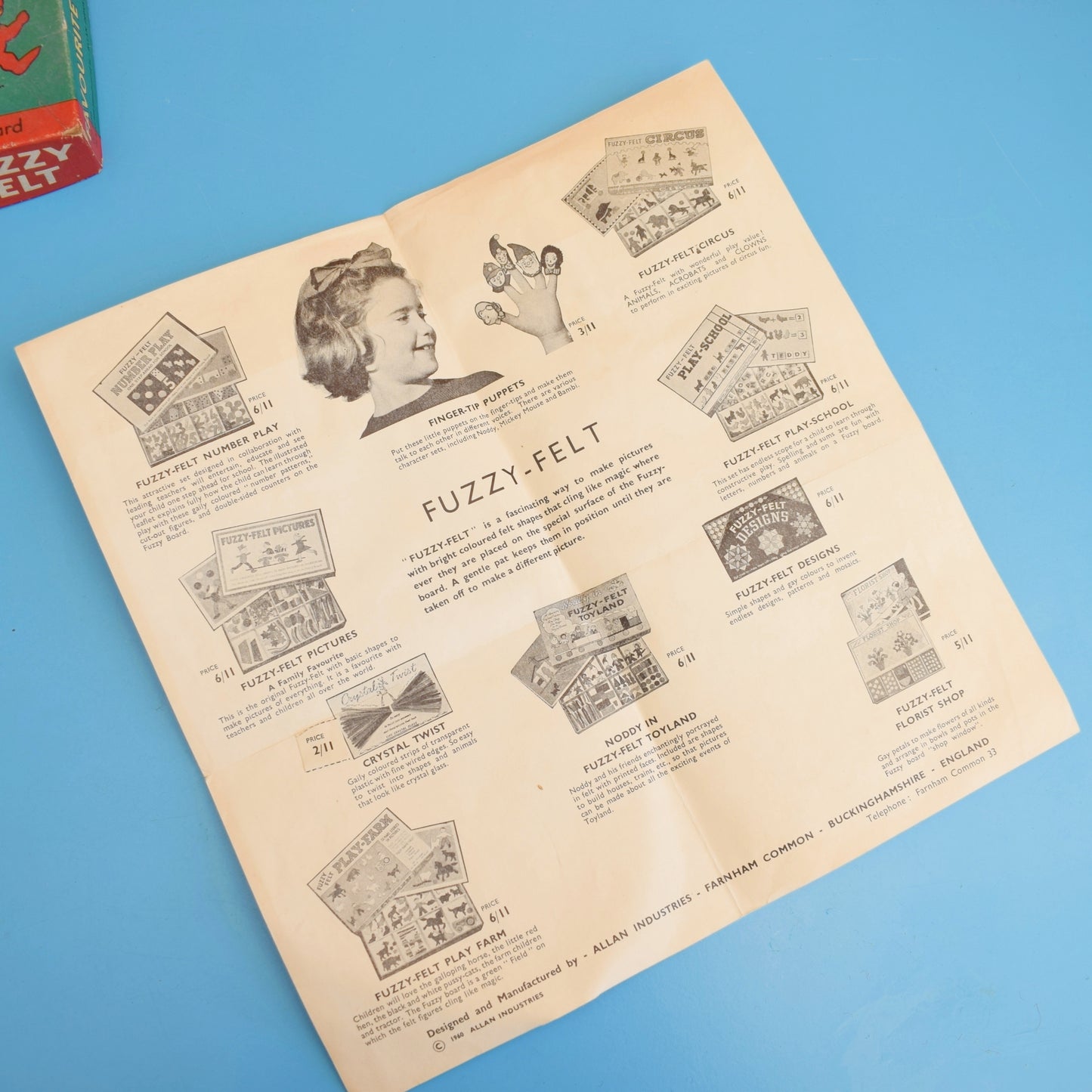 Vintage 1960s Fuzzy Felt - Favourite Stories by Pineapple Retro