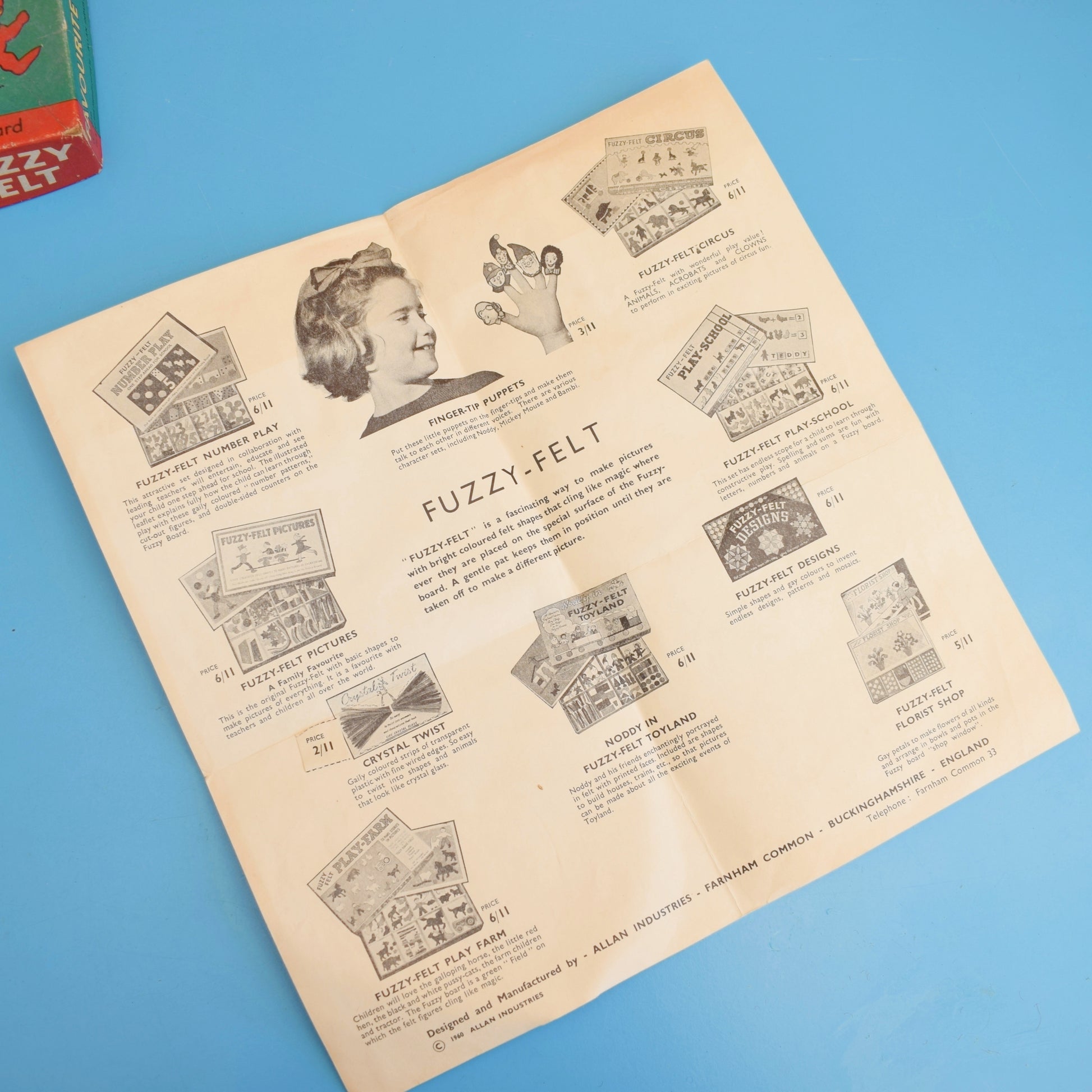 Vintage 1960s Fuzzy Felt - Favourite Stories by Pineapple Retro