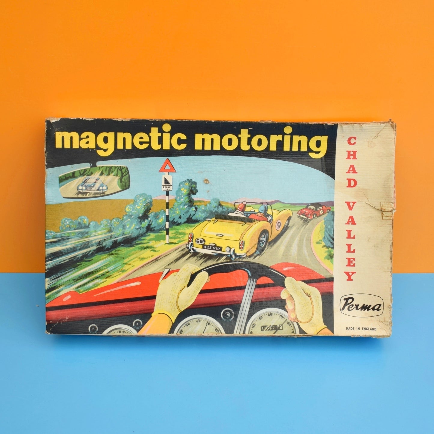Vintage 1960s Magnetic Motoring Game - Chad Valley -Boxed by Pineapple Retro