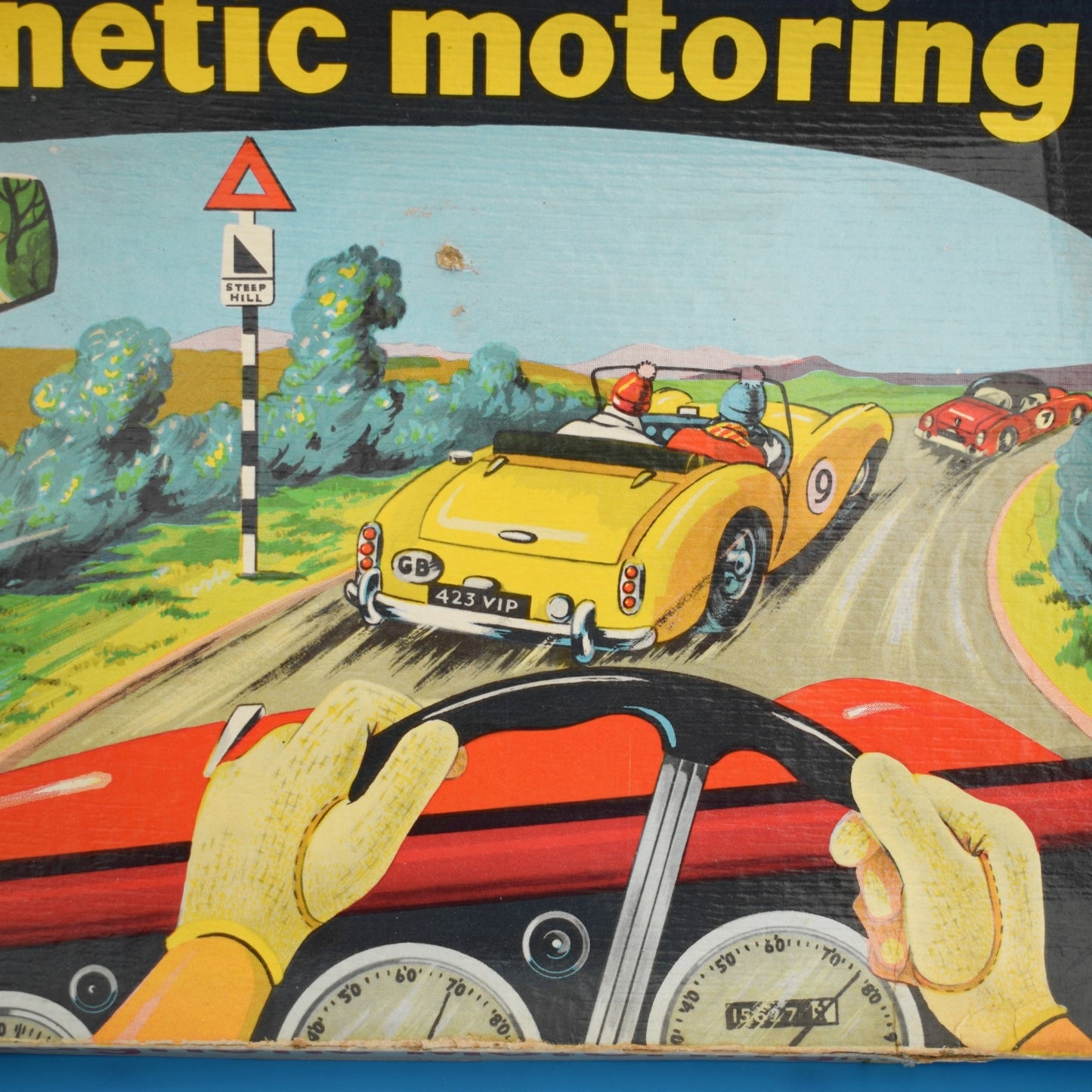 Vintage 1960s Magnetic Motoring Game - Chad Valley -Boxed by Pineapple Retro