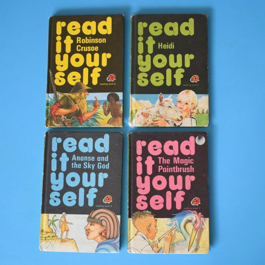 Vintage Ladybird Books - Read It Yourself - Level 5 x4 by Pineapple Retro