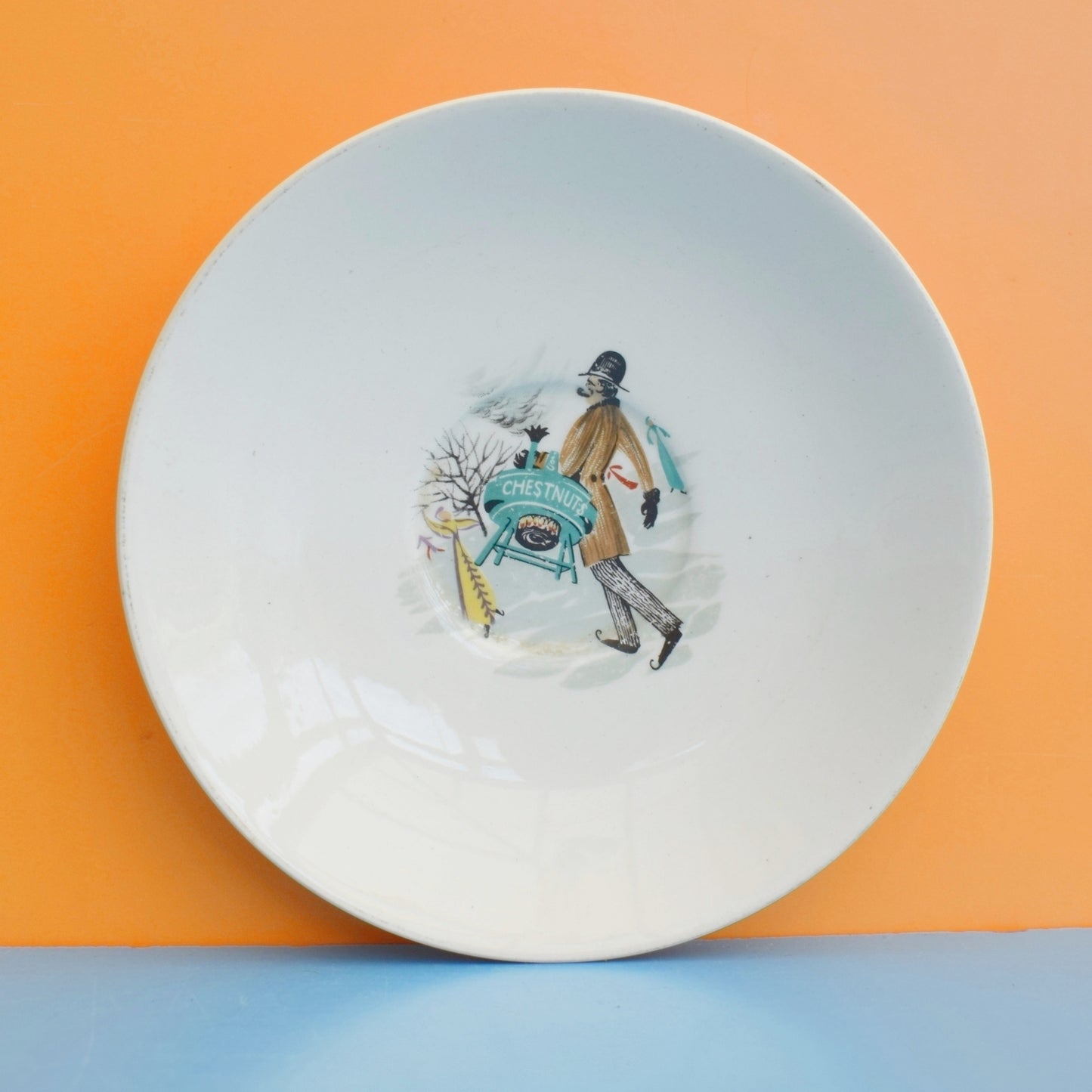 Vintage 1950s Tea Cup & Saucer- Bristol Pottery - Frozen London