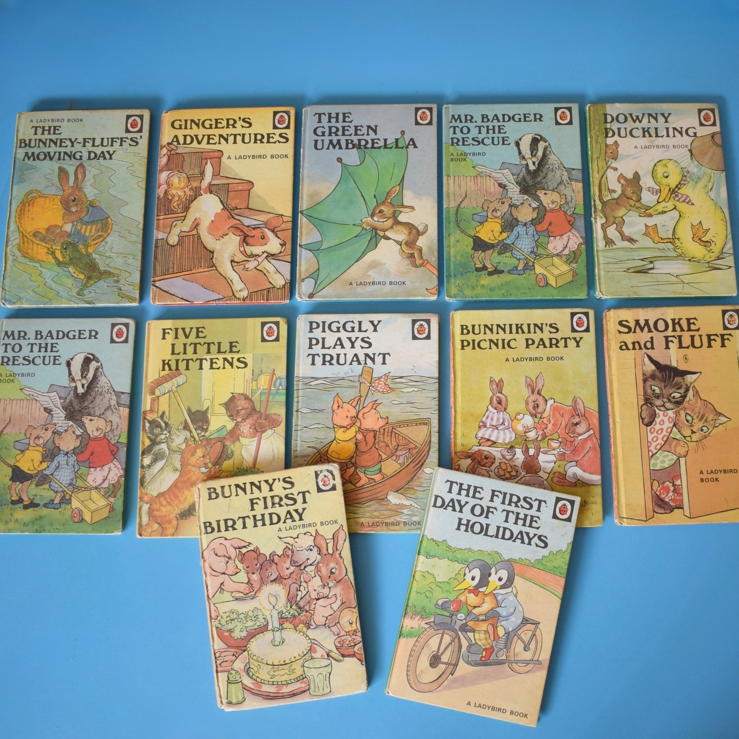 Vintage Ladybird Books - Bunny Fluff Series x12