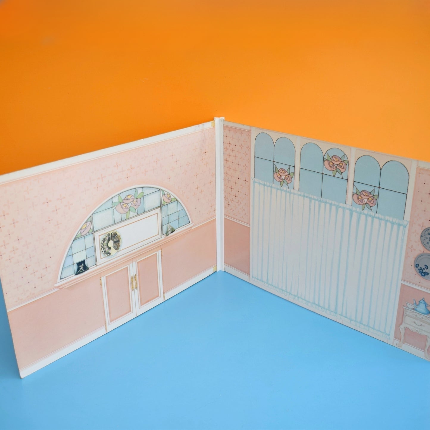 Vintage 1980s Sindy House / Rooms - Scene Setter Panels by Pineapple Retro