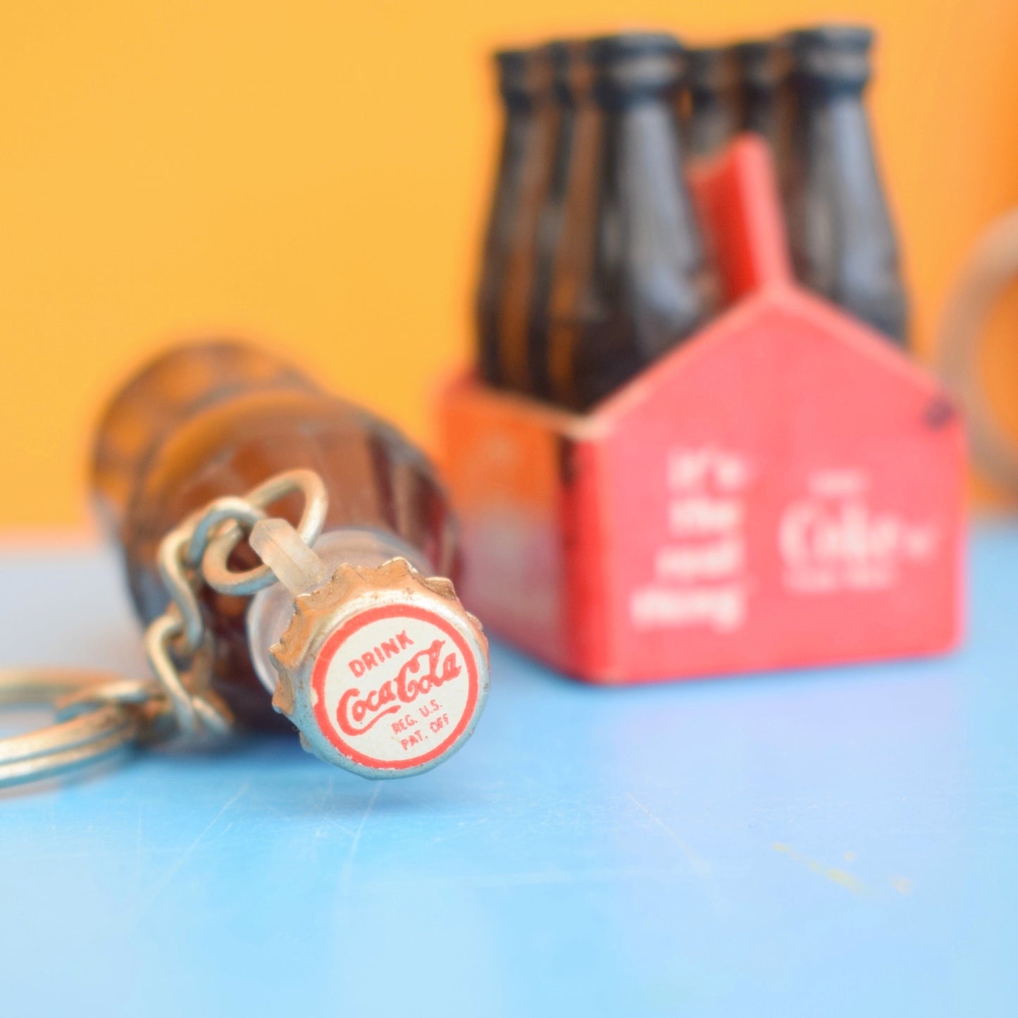 Vintage 1990s Keyrings & Mini Bottles - Coke / Coca Cola