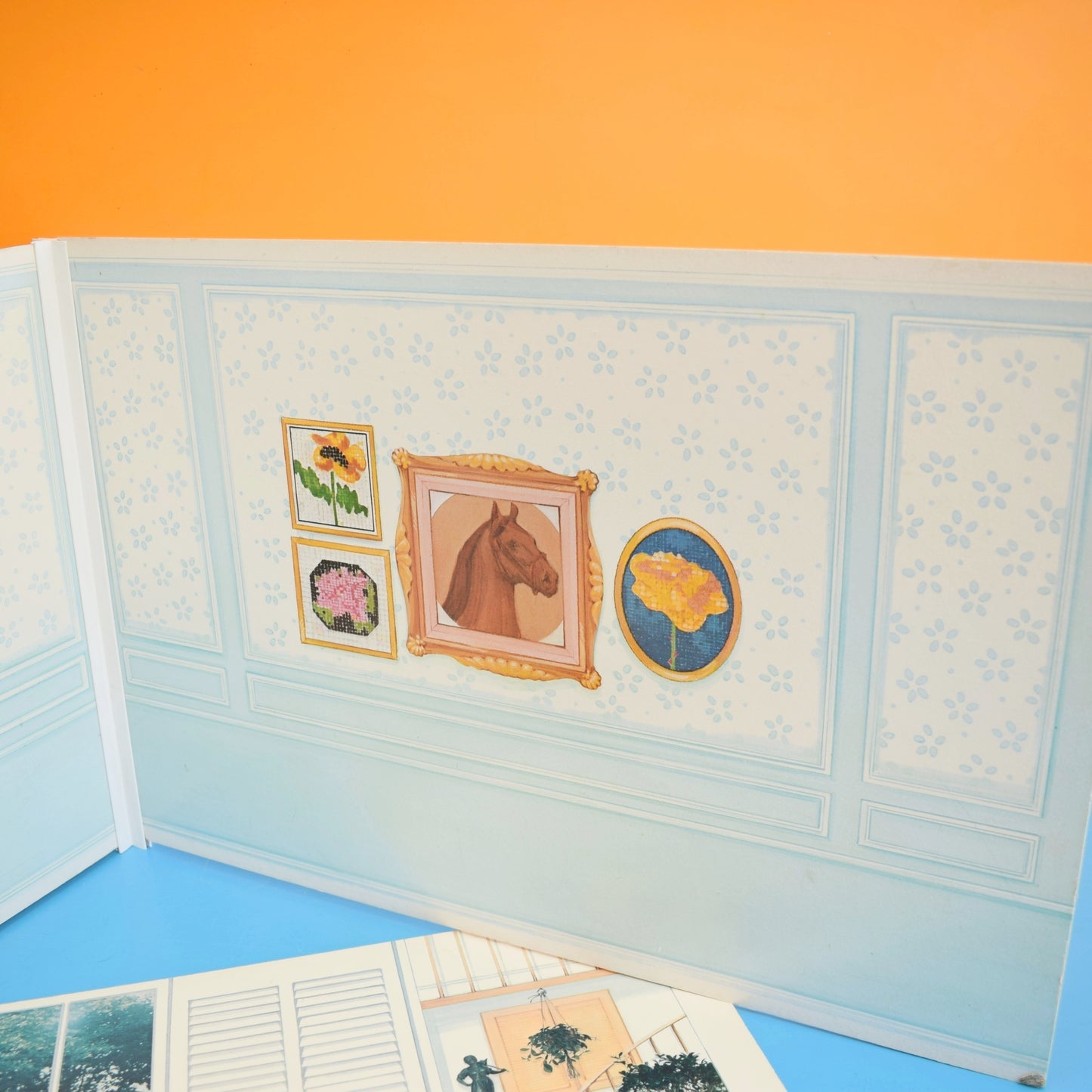 Vintage 1980s Sindy House / Rooms - Scene Setter Panels by Pineapple Retro