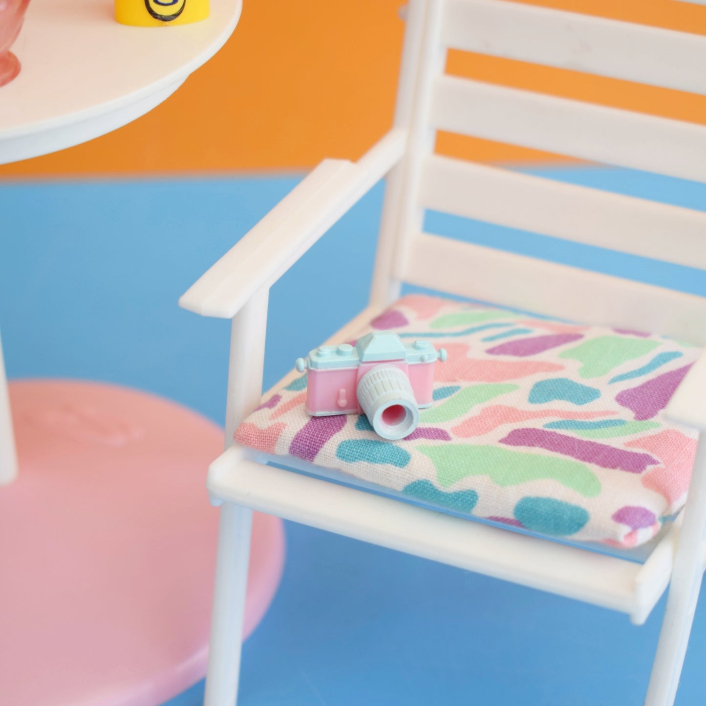 Vintage 1980s Sindy Doll Patio Set - Pastels by Pineapple Retro