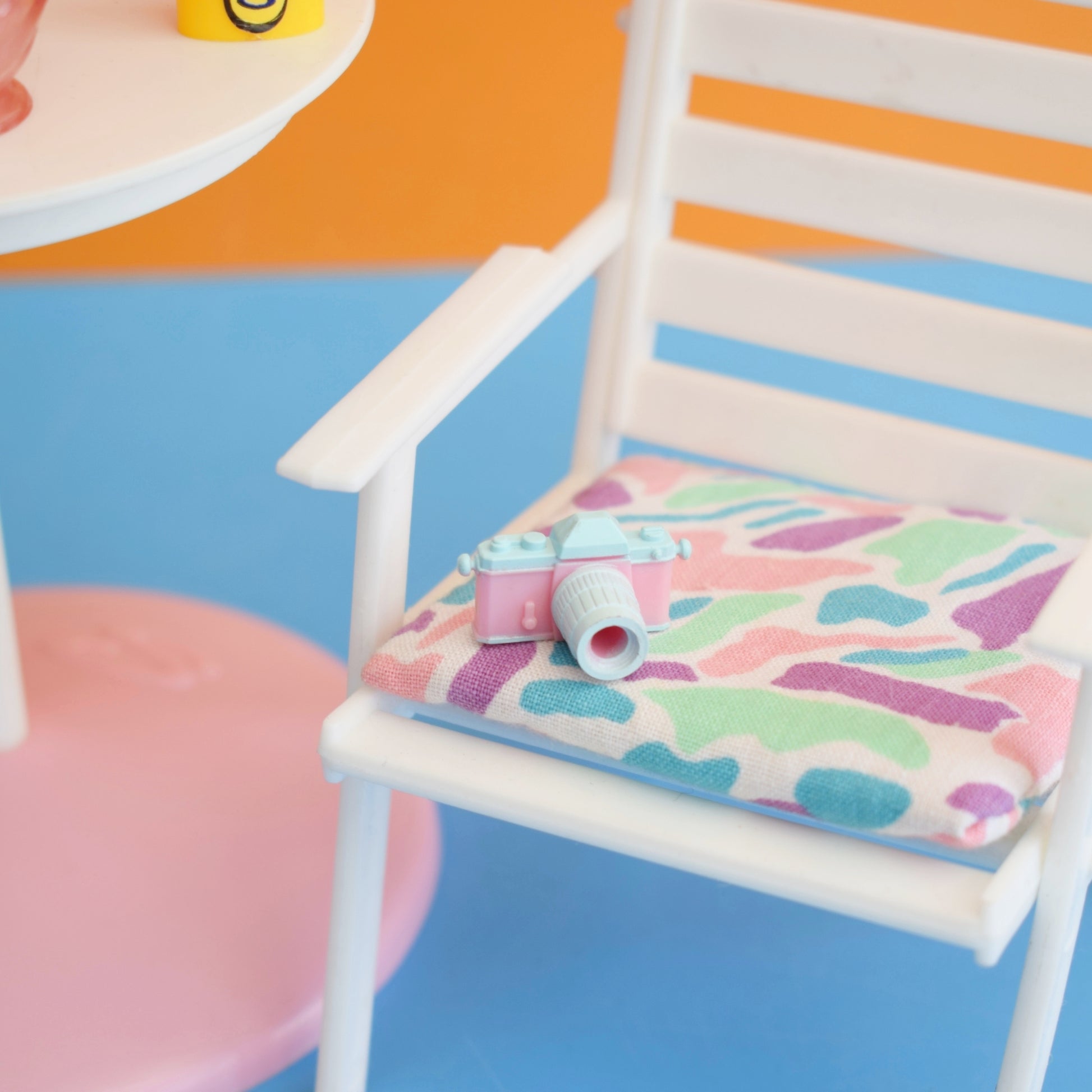 Vintage 1980s Sindy Doll Patio Set - Pastels by Pineapple Retro