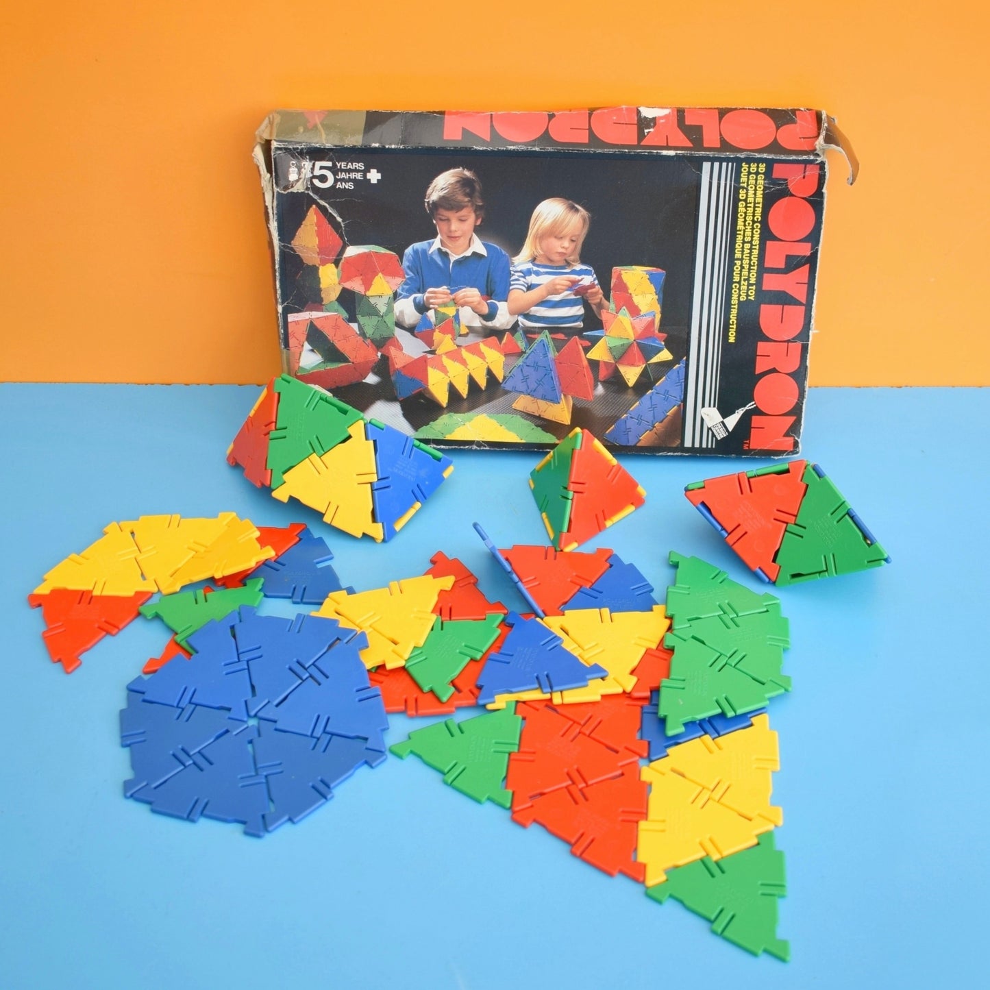 Vintage 1980s Polydrons - 3D Geometric Construction Toy