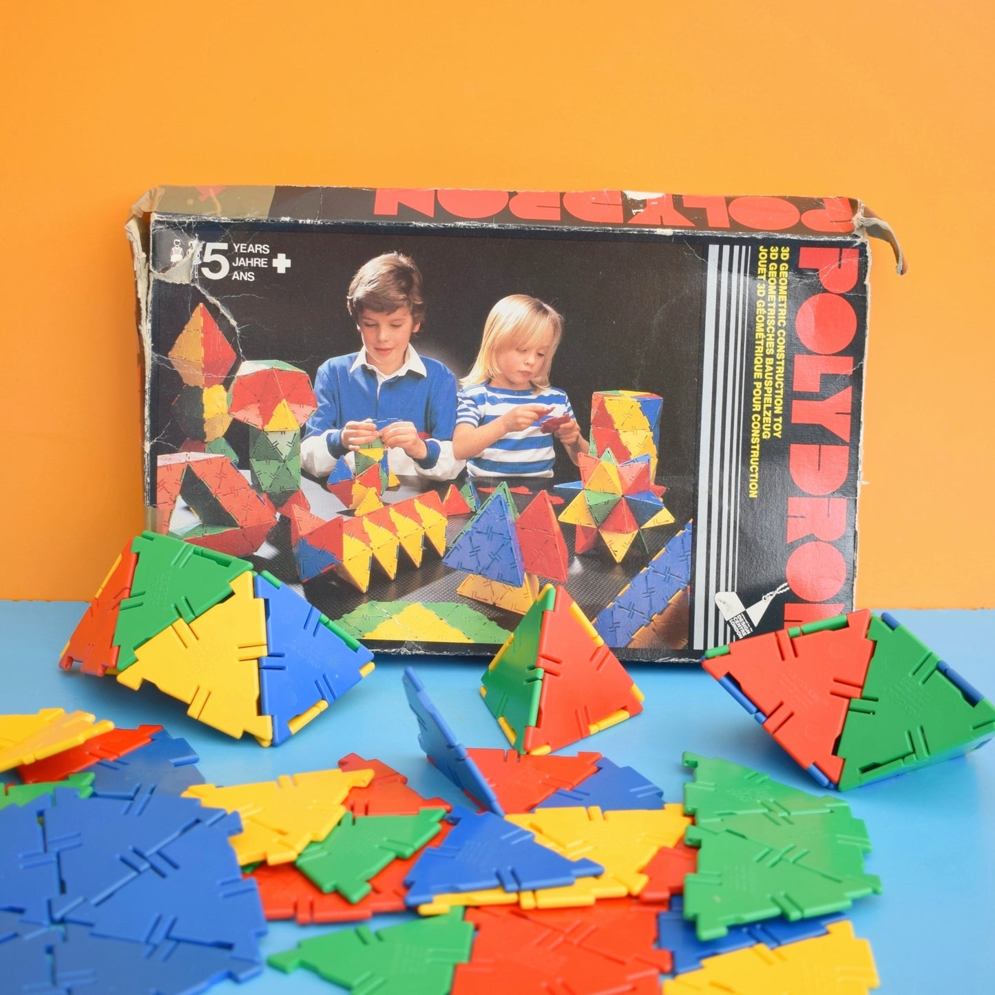 Vintage 1980s Polydrons - 3D Geometric Construction Toy