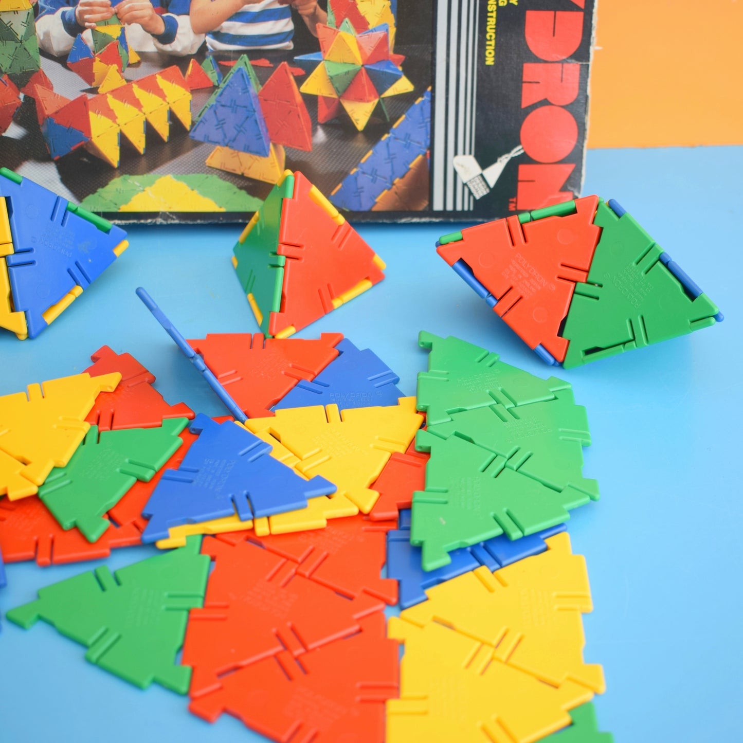 Vintage 1980s Polydrons - 3D Geometric Construction Toy