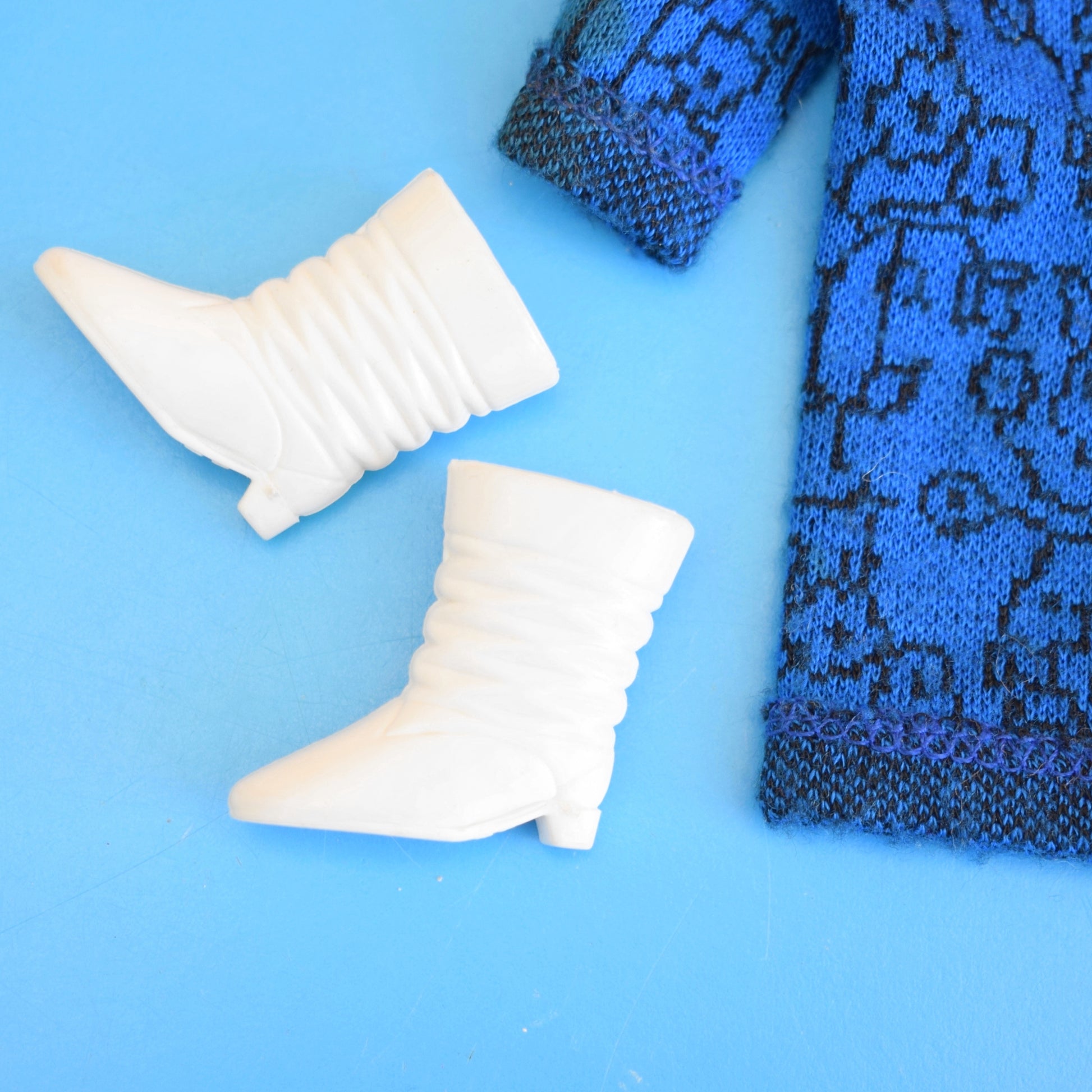 Vintage 1980s Barbie Jumper Dress & Slouch Boots by Pineapple Retro