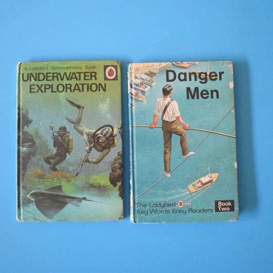 Vintage 1970s Ladybird Books - Danger Men & Underwater Exploration
