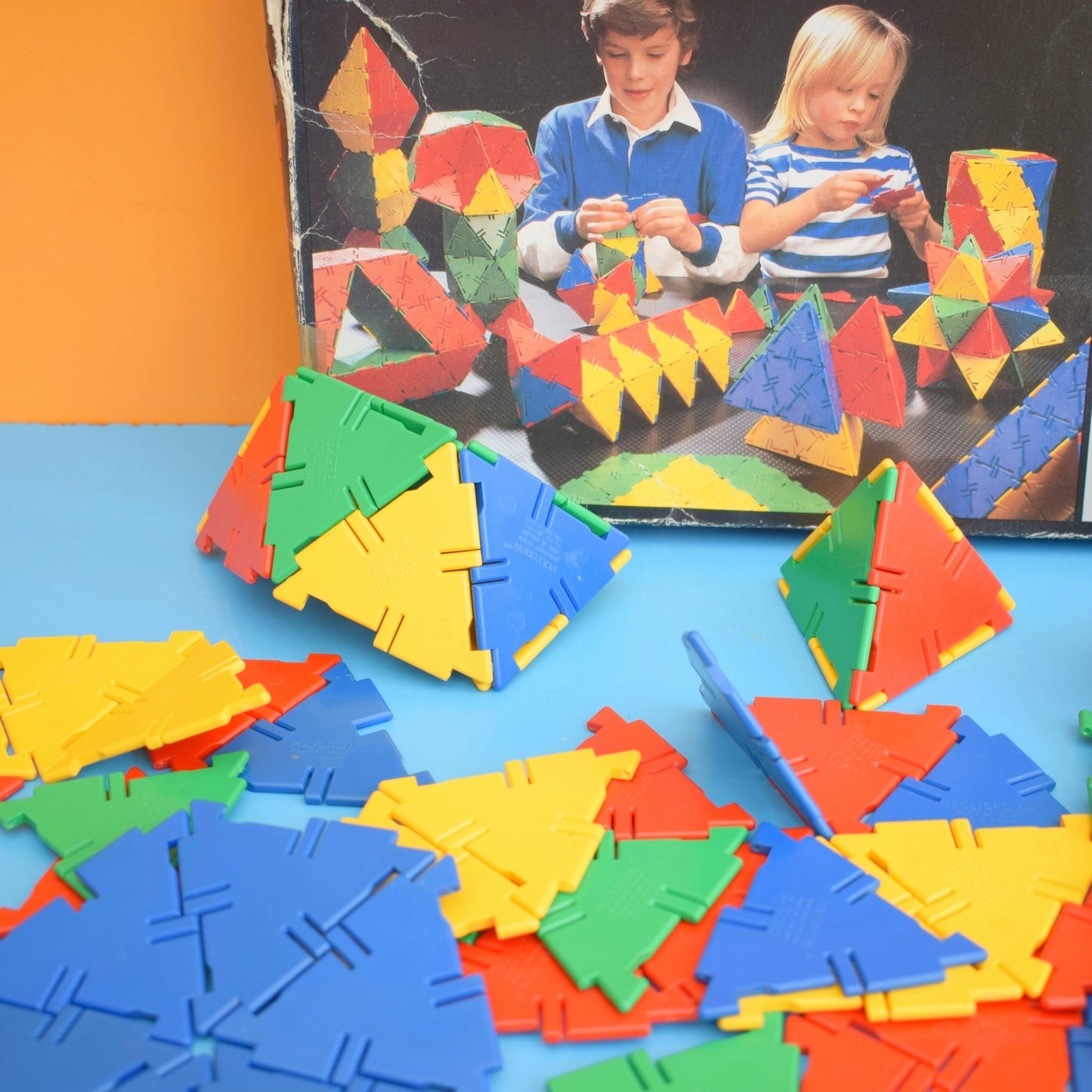 Vintage 1980s Polydrons - 3D Geometric Construction Toy
